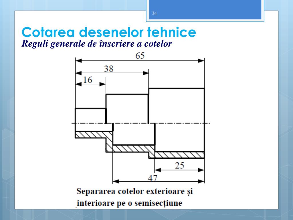 PPT - Cotarea desenelor tehnice PowerPoint Presentation, free download -  ID:5333040