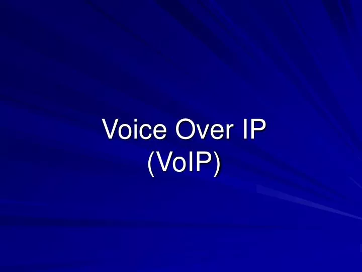 voice over ip voip n.
