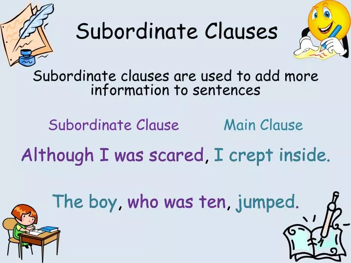 PPT Subordinate Clauses PowerPoint Presentation Free Download ID 
