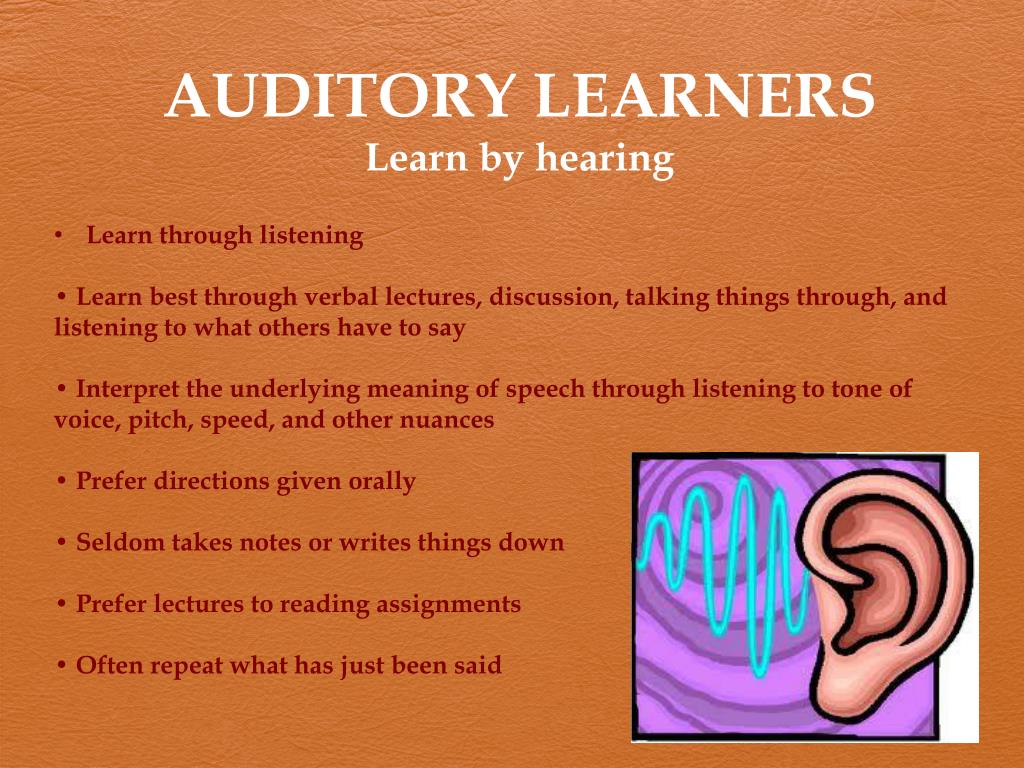 auditory learner auditory learner