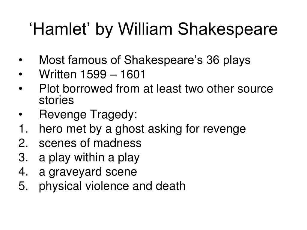 hamlet was written by shakespeare
