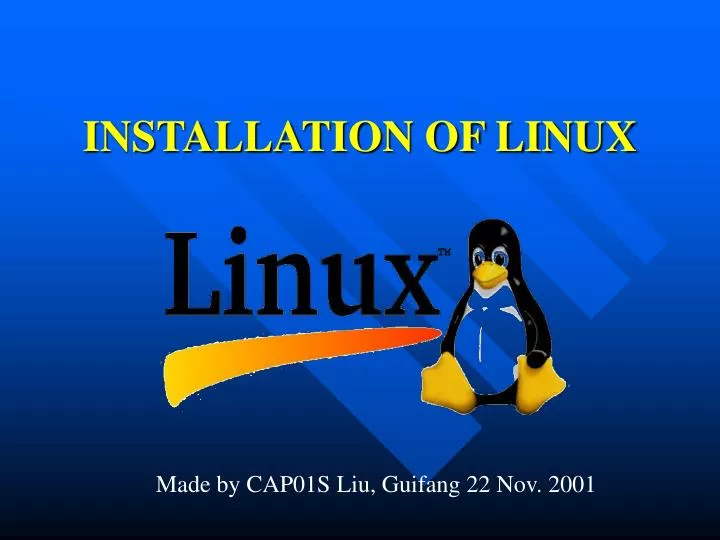 presentation tools linux