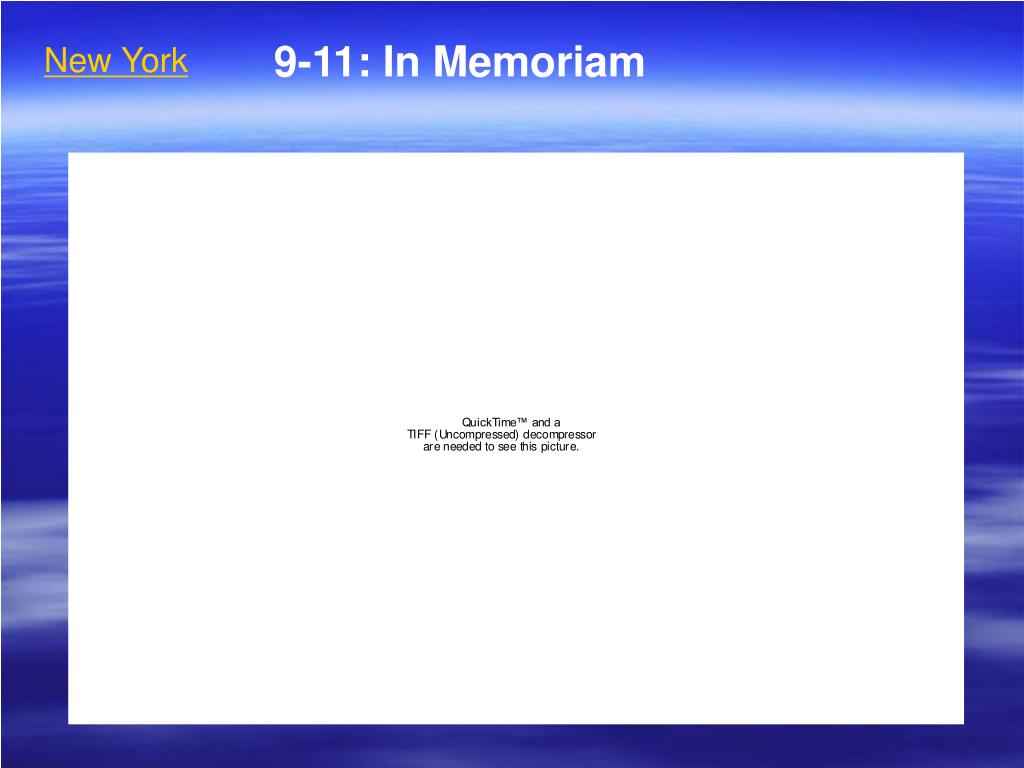 ppt 9 11 in memoriam powerpoint presentation id 5335294