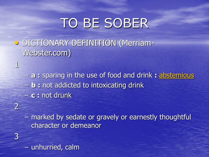 PPT SOBRIETY PowerPoint Presentation ID 5336394 ppt-sobriety-powerpoint-presentation-id-5336394