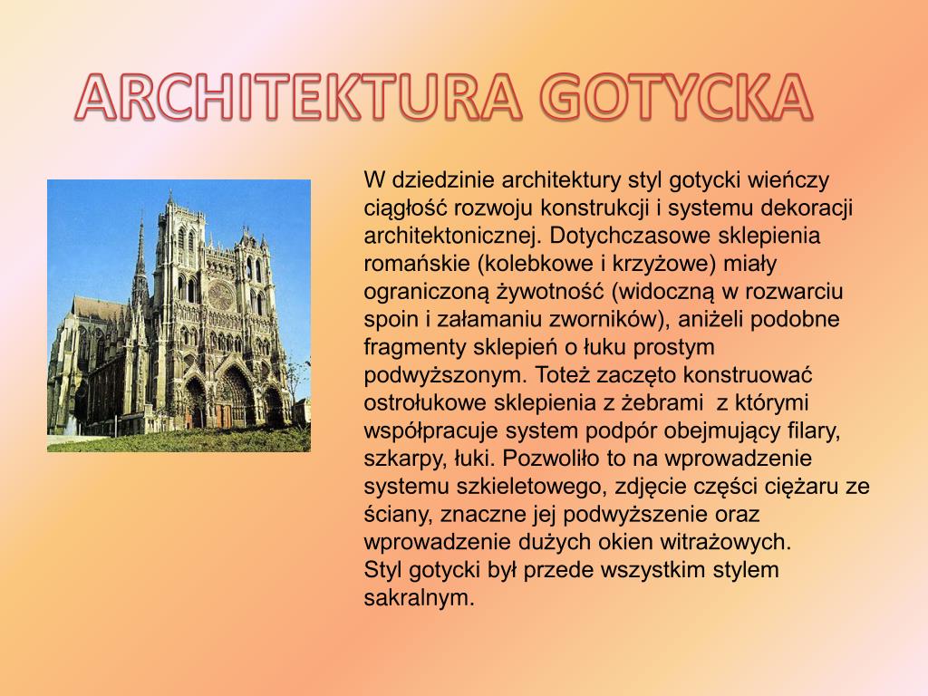 Sztuka Romańska I Gotycka Prezentacja PPT - SZTUKA ROMAŃSKA I GOTYCKA PowerPoint Presentation, free download