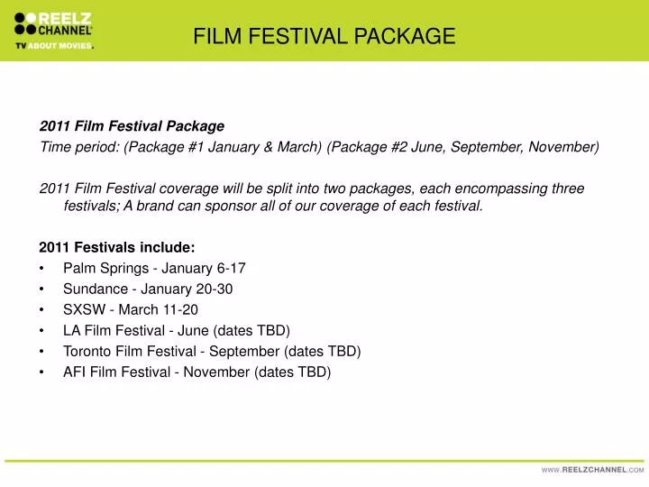 film festival package n.