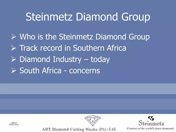 steinmetz diamond group n.