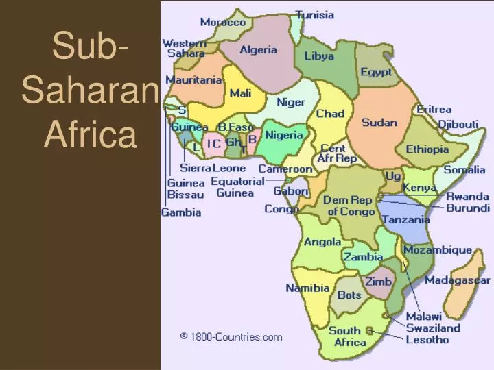 Ppt Sub Saharan Africa Powerpoint Presentation Free Download