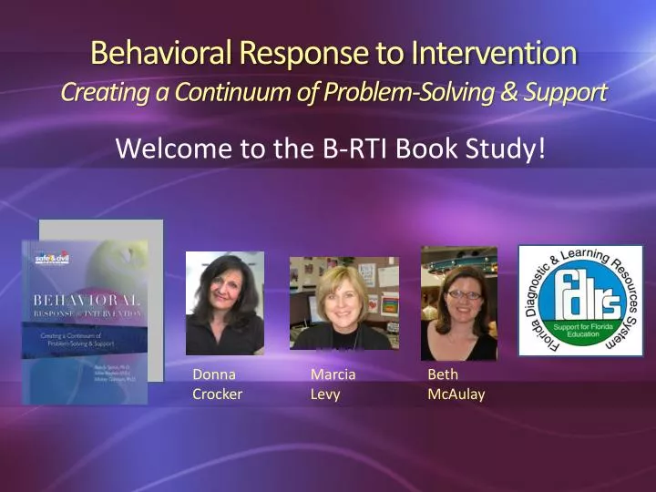 behavioral response to intervention creating a continuum of problem solving support n.