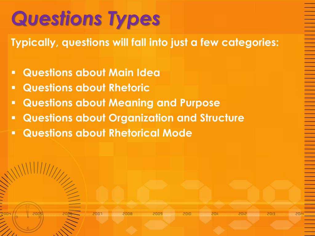 Question of purpose. Types of questions ppt.