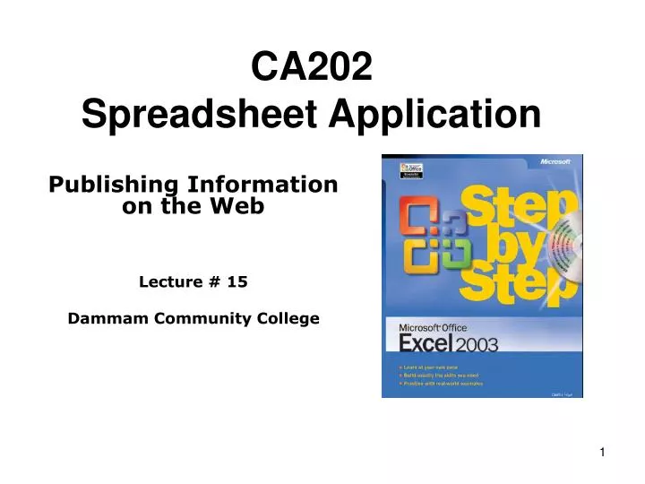 ca202 spreadsheet application n.