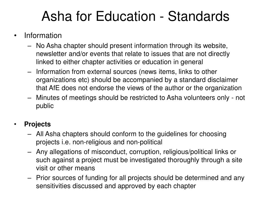 PPT Asha for Education PR PowerPoint Presentation, free download
