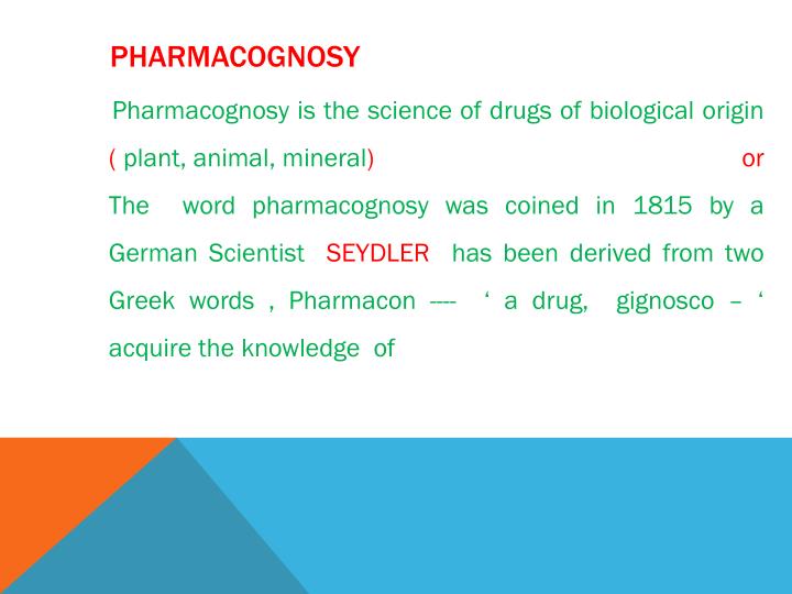 ppt introduction to pharmacognosy powerpoint presentation id 5339903 pharmacognosy