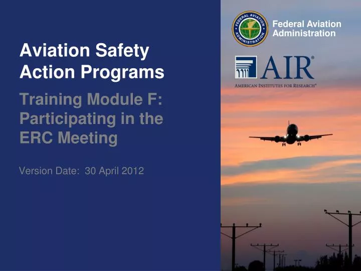PPT Aviation Safety Action Programs PowerPoint Presentation, free