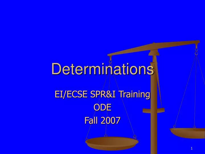 PPT - Determinations PowerPoint Presentation, free download - ID:5339971