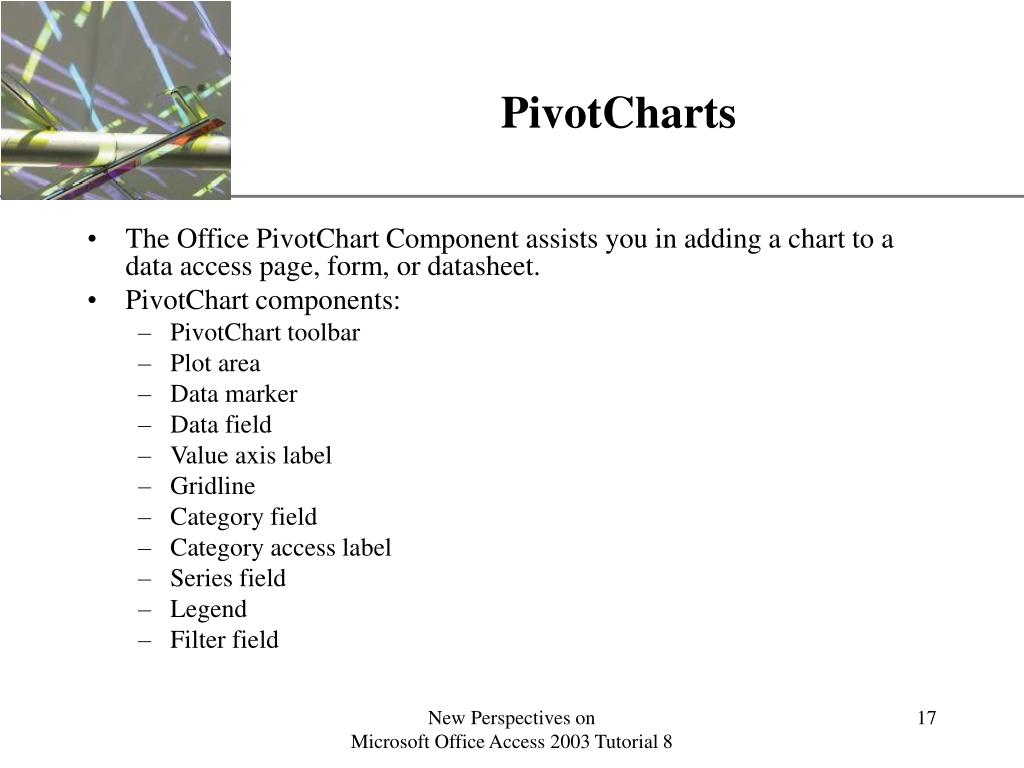Charts In Access 2003