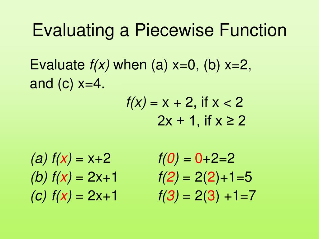 Ppt piecewise functions 2 7 powerpoint presentation free download 