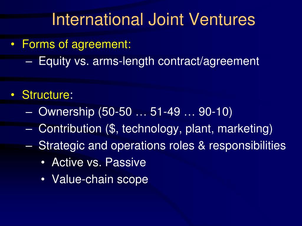 benefits of a joint venture benefits of a joint venture