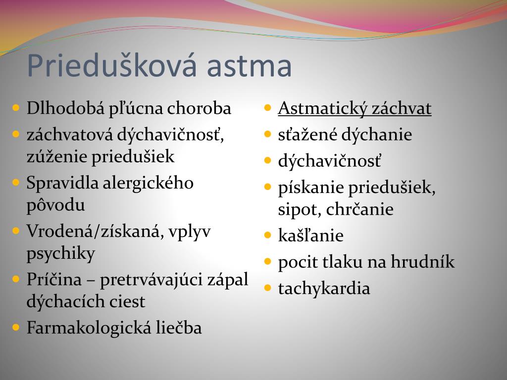 PPT - Ochorenia dýchacej sústavy PowerPoint Presentation ...