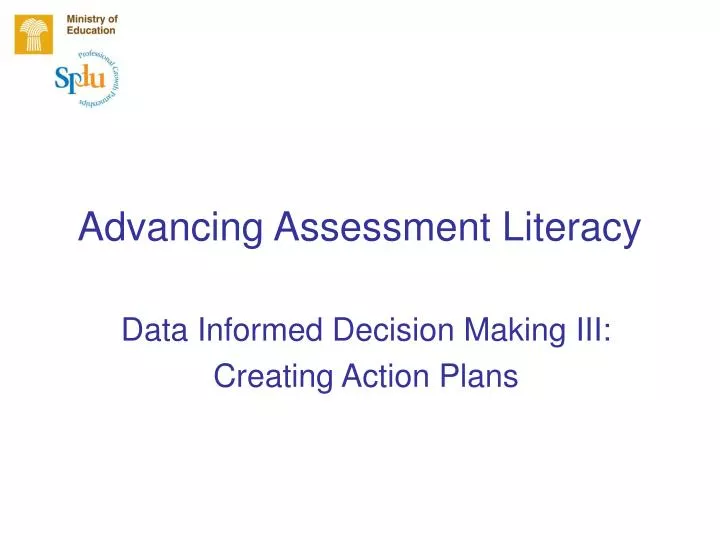 advancing assessment literacy n.