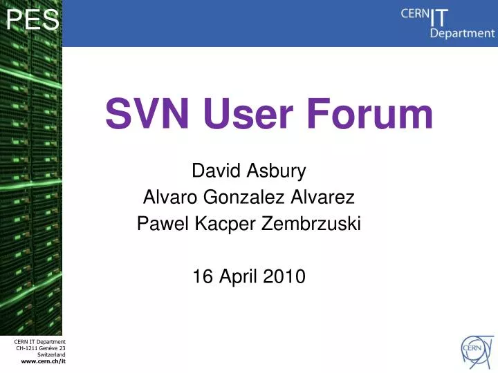 svn user forum n.