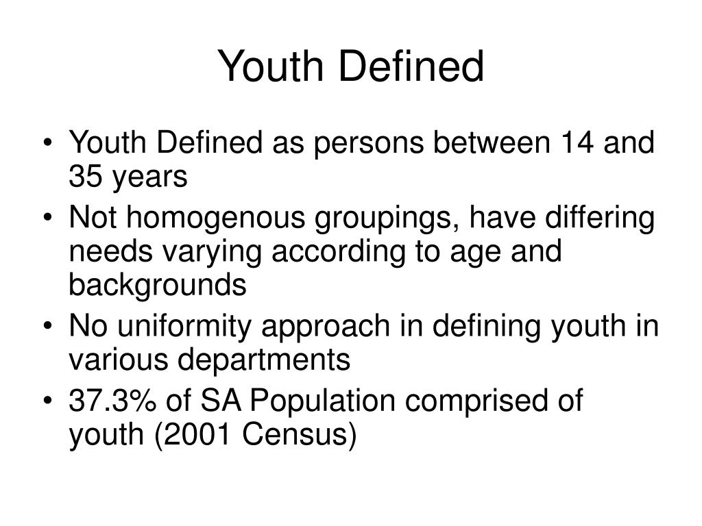 define youth education