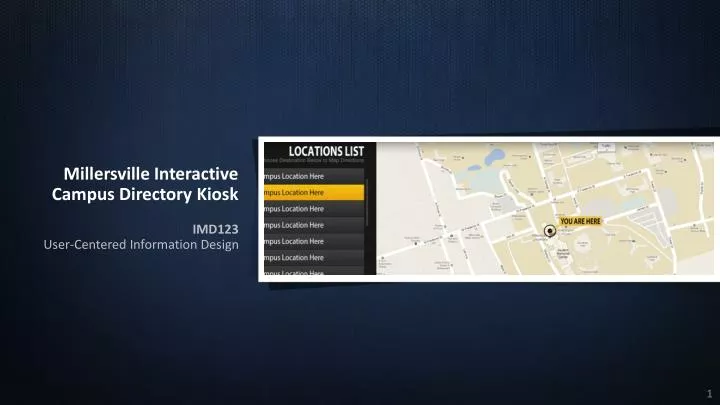 millersville interactive campus directory kiosk imd123 user centered information design n.