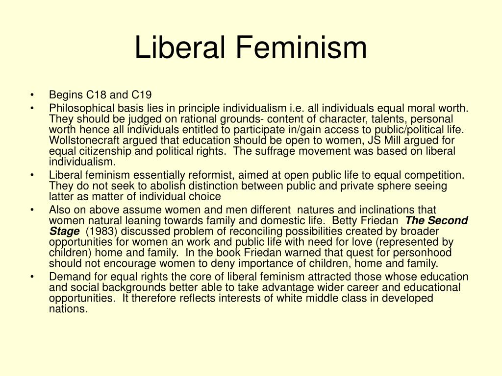 liberal feminism essay