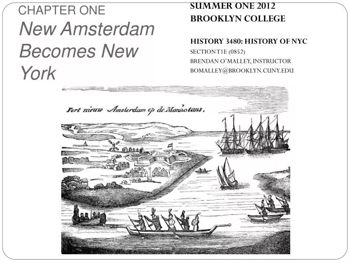 PPT - SUMMER ONE 2012 BROOKLYN COLLEGE HISTORY 3480: HISTORY OF NYC ...