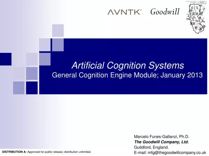 PPT - Artificial Cognition Systems General Cognition Engine Module ...