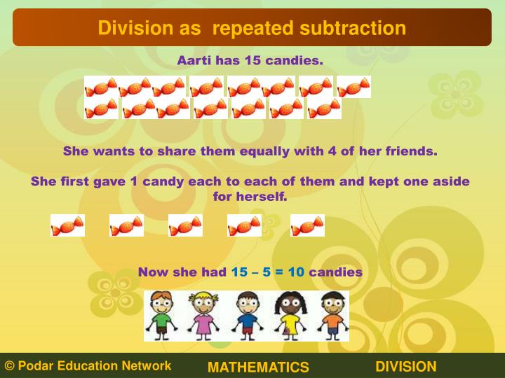 PPT Division As Repeated Subtraction PowerPoint Presentation ID 5345891