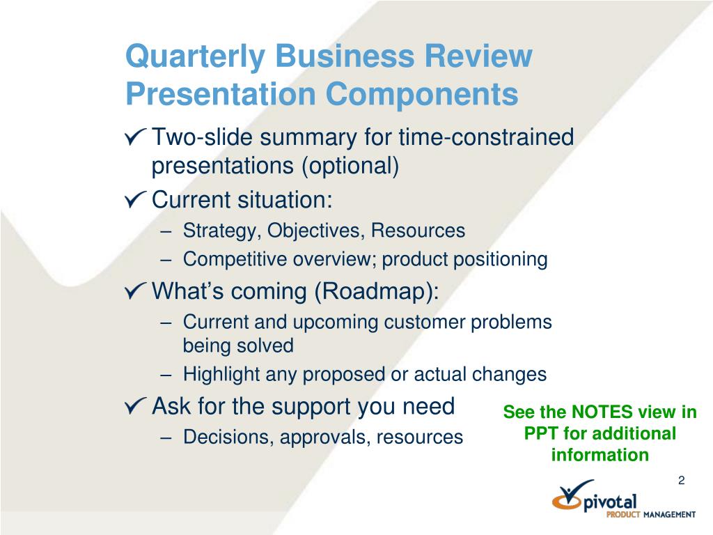 quarterly business review presentation ppt