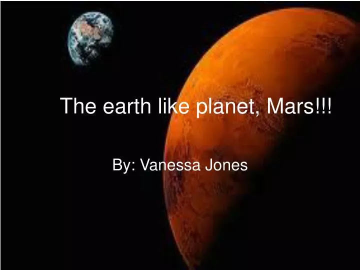 the earth like planet mars n.