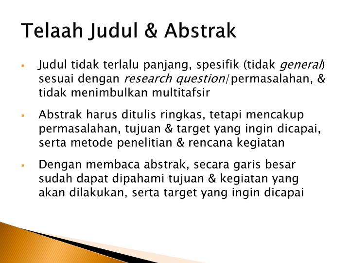 PPT - Aspek penting dalam penilaian proposal penelitian 