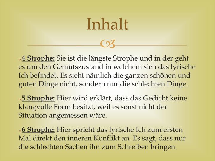 Bertolt Brecht Schlechte Zeit Für Lyrik Analyse