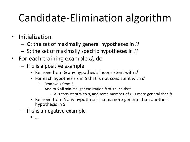 PPT - Artificial Intelligence 6. Machine Learning, Version Space Method ...