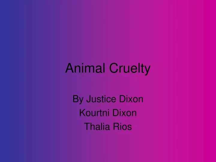 PPT Animal Cruelty PowerPoint Presentation, free download ID5349570