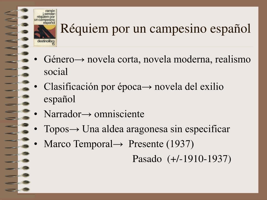Cuál es el tema principal de Réquiem por un campesino español?