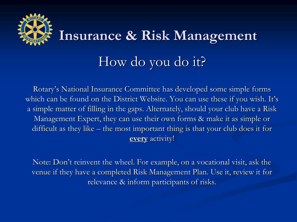 PPT - Insurance & Risk Management PowerPoint Presentation, free