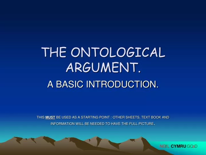 anselms ontological argument introduction anselms ontological argument introduction