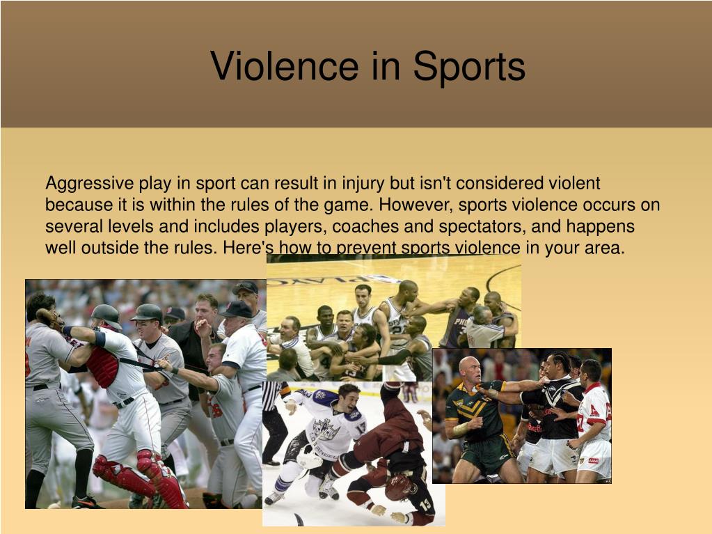 list three causes of violence in sport