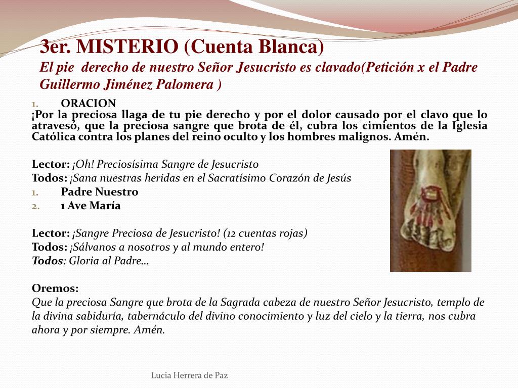 PPT - La Preciosa Sangre de Jesucristo PowerPoint Presentation, free  download - ID:5353901