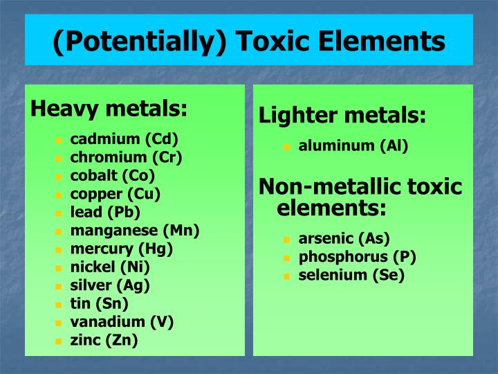 PPT - Toxic Elements PowerPoint Presentation - ID:5354776