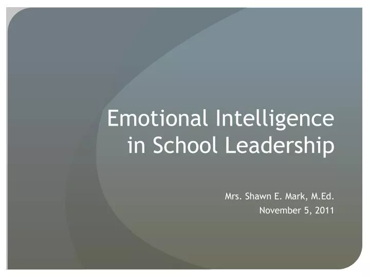 emotional intelligence and nursing essay emotional intelligence and nursing essay