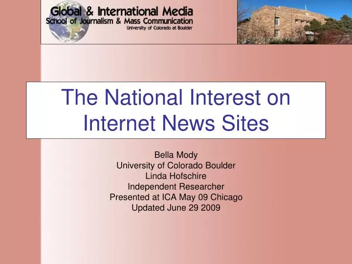 the national interest on internet news sites n.