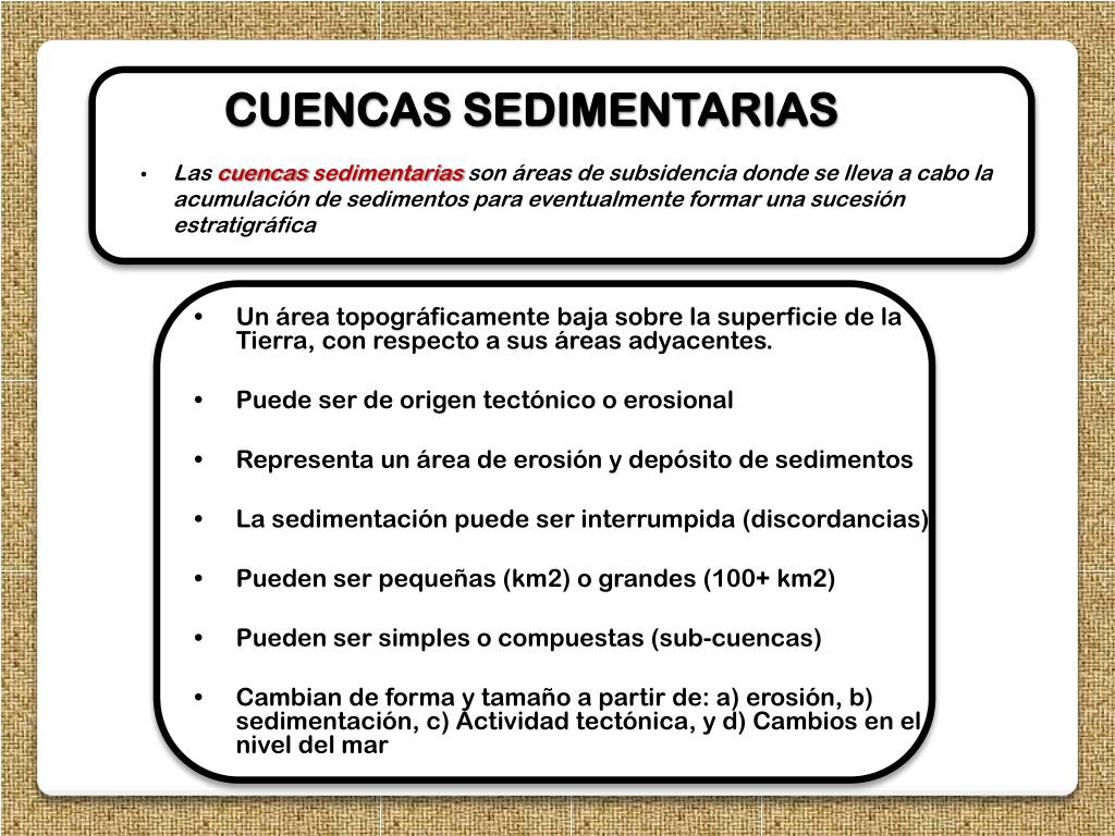 PPT - CUENCAS SEDIMENTARIAS PowerPoint Presentation, free download -  ID:5358249