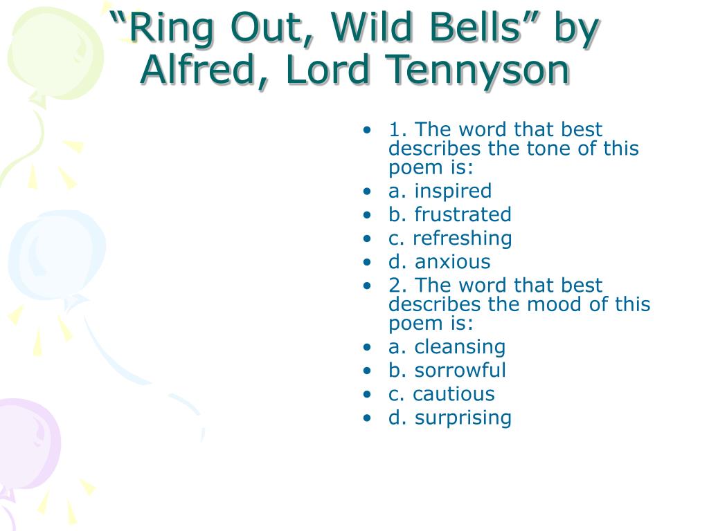 Ring Out, Wild Bells | Hymnary.org