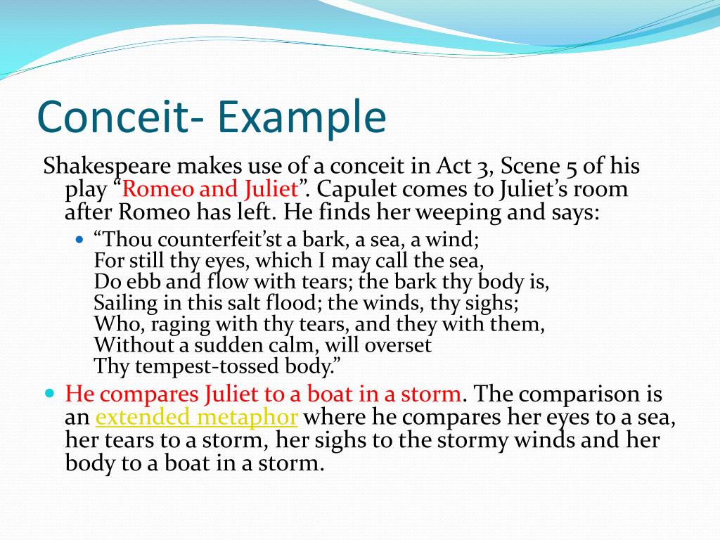 conceit examples