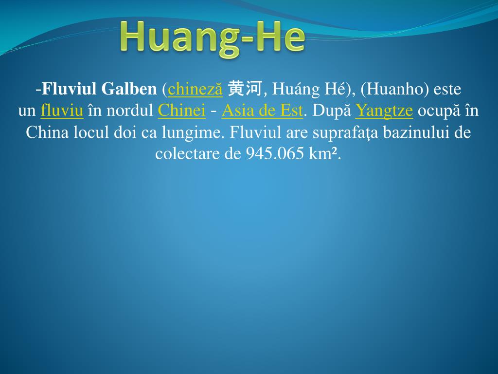 PPT - Marile fluvii ale Chinei PowerPoint Presentation, free download -  ID:5358889