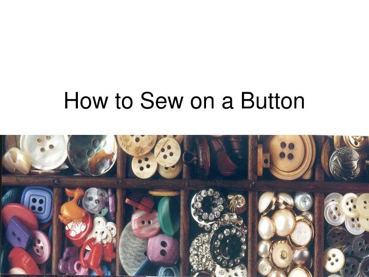 how to sew on a button n.